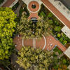 an aerial view of Temple's O'Connor Plaza on Main Campus
