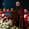 President John A. Fry speaking at his investiture
